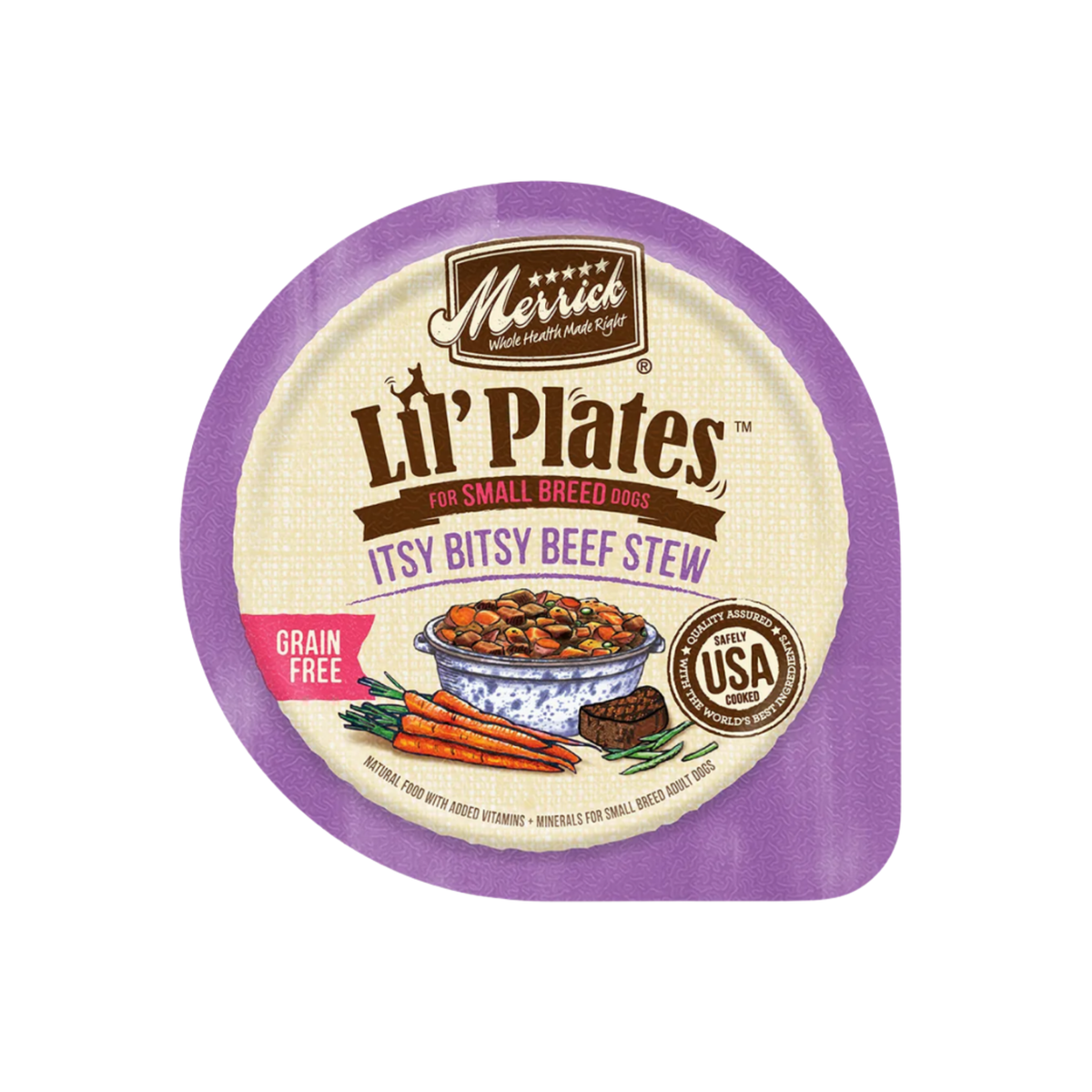 Merrick Lil' Plates Itsy Bitsy Beef Stew Grain-Free Wet Dog Food
