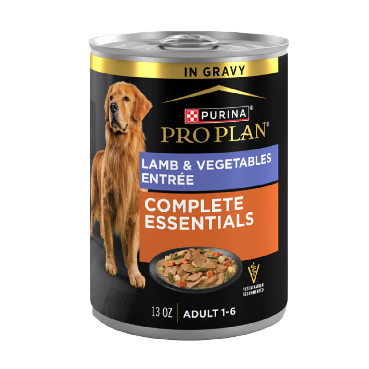 Purina Pro Plan Savor Adult Lamb & Vegetables Entree Slices In Gravy Canned Dog Food