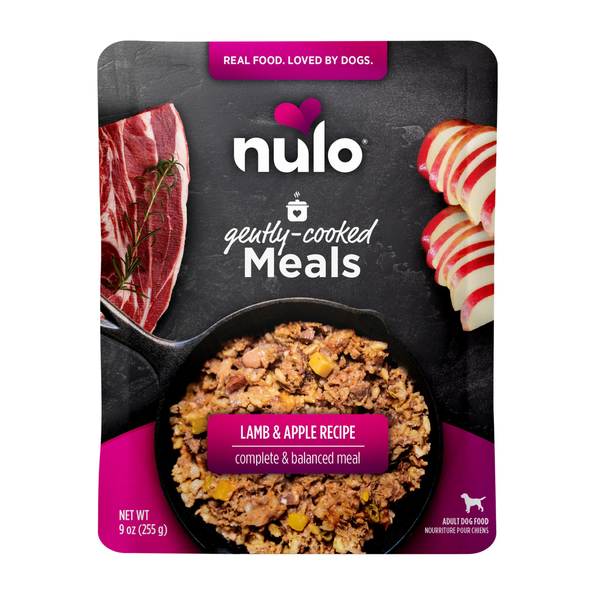 Nulo Gently-Cooked Reaty-to-Serve Meals Lamb & Apple Recipe for Dogs