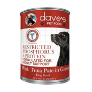 Dave's Renal Restricted Phosphorus & Protein, Tuna Pate in Gravy Canned Dog Food
