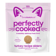 Smallbatch Pet Food Perfectly Cooked Turkey Recipe Sliders Fresh Frozen Cat Food 2 lb
