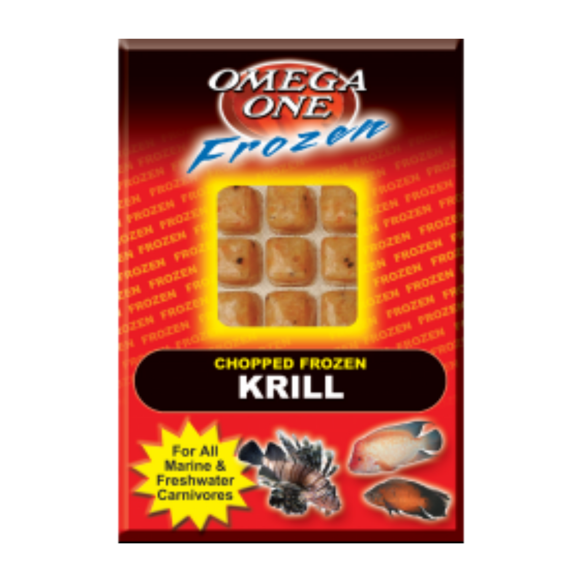 Omega One Frozen Chopped Krill Cube Pack 3.5 oz