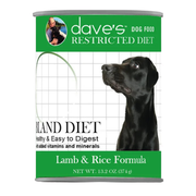 Dave's Restricted Bland Diet Lamb & Rice Formula Canned Dog Food