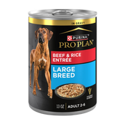 Purina Pro Plan Adult Large Breed Beef & Rice Entrée in Gravy Wet Dog Food