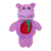 Growl Snackerz Hilda the Hippo Plush Burrow Dog Toy 9.5 in