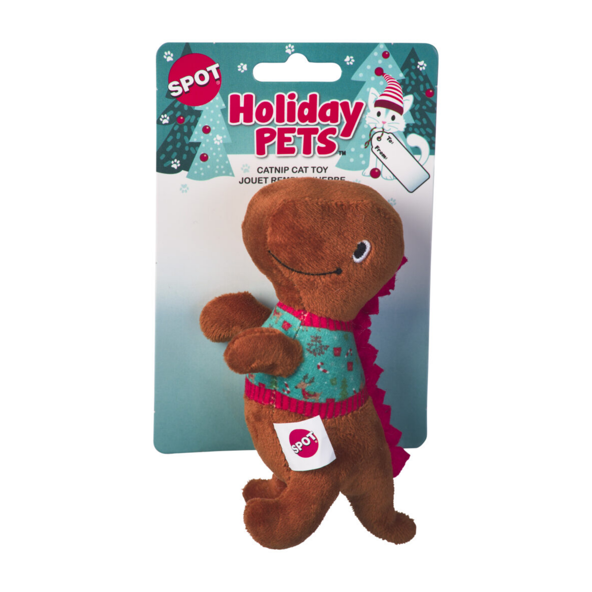 Spot Holiday Dinosaurs Cat Toy, Assorted 6 in