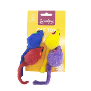 Incredipet Faux Furry Mice Cat Toy 4 pk