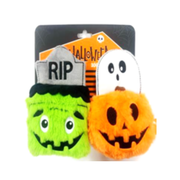 Petrageous Halloween Frankenstein & Pumpkin Plush Dog Toys 2 pk