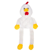 Growl Pulldozers Chuck the Chicken Plush Dog Toy 21 in
