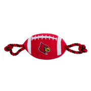 Pets First Louisville Cardinals Nylon Football Dog Toy 15 in