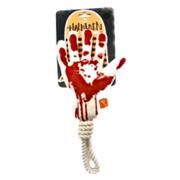 Petrageous Halloween Bloody Hand Rope Tug Dog Toy 15 in