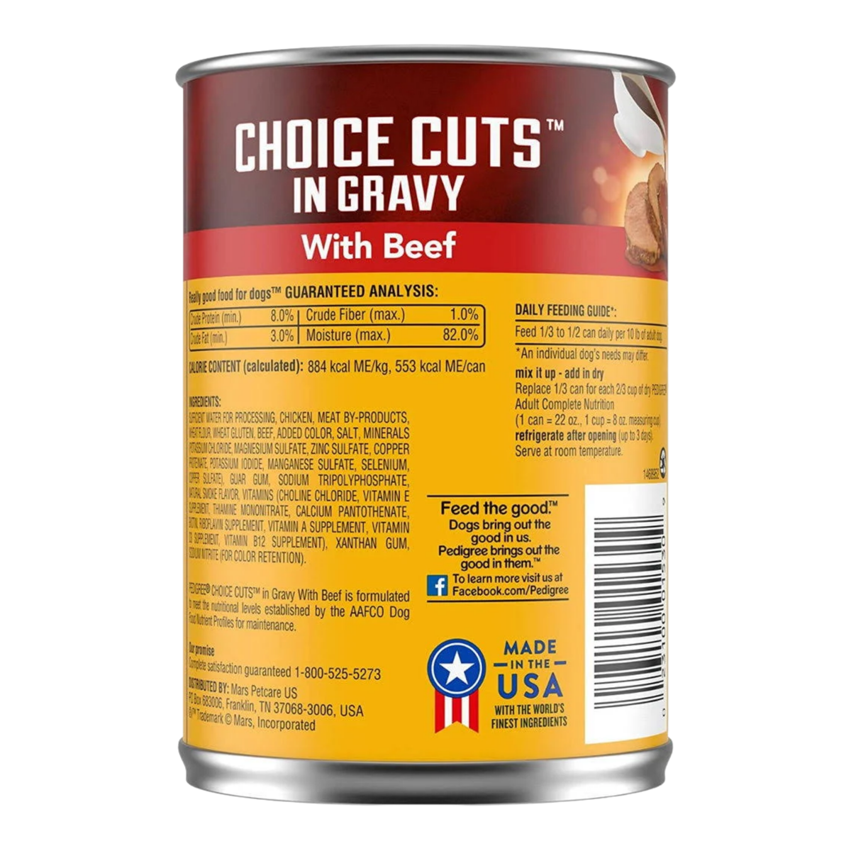 Pedigree Choice Cuts Beef In Gravy Canned Dog Food