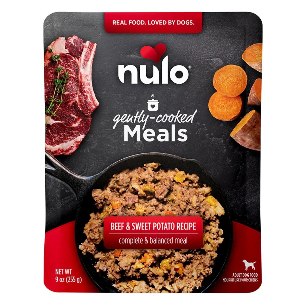 NULO Gently-Cooked Meals Beef & Sweet Potato Recipe Adult Dog Food