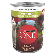 Purina ONE True Instinct with Real Chicken & Duck Tender Cuts in Gravy Canned Dog Food