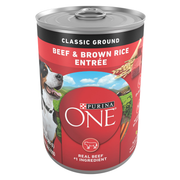 Purina ONE SmartBlend Classic Ground Beef & Brown Rice Entrée Adult Canned Dog Food
