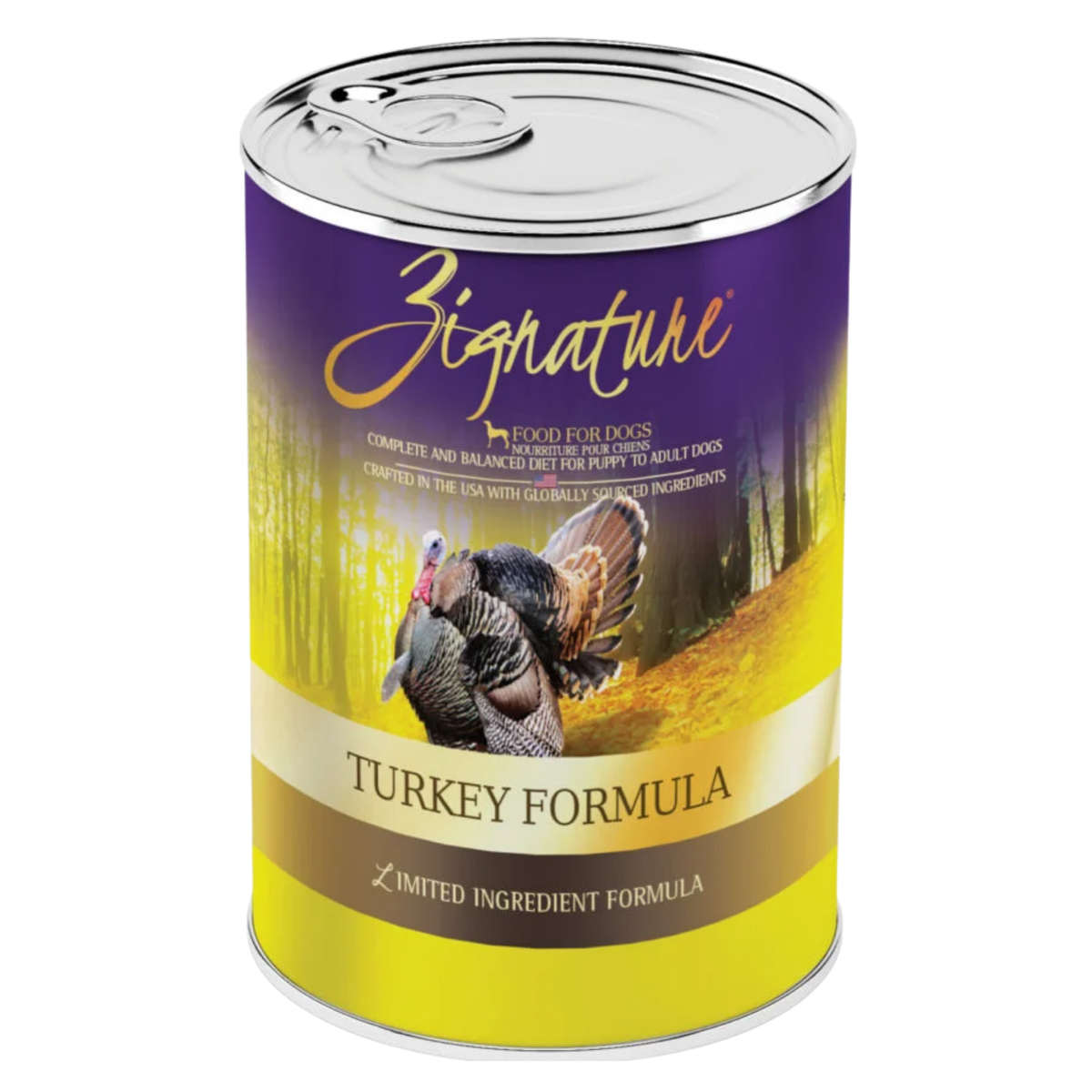 ZIGNATURE Turkey Meal Limited Ingredient Formula Grain-Free Canned Dog Food