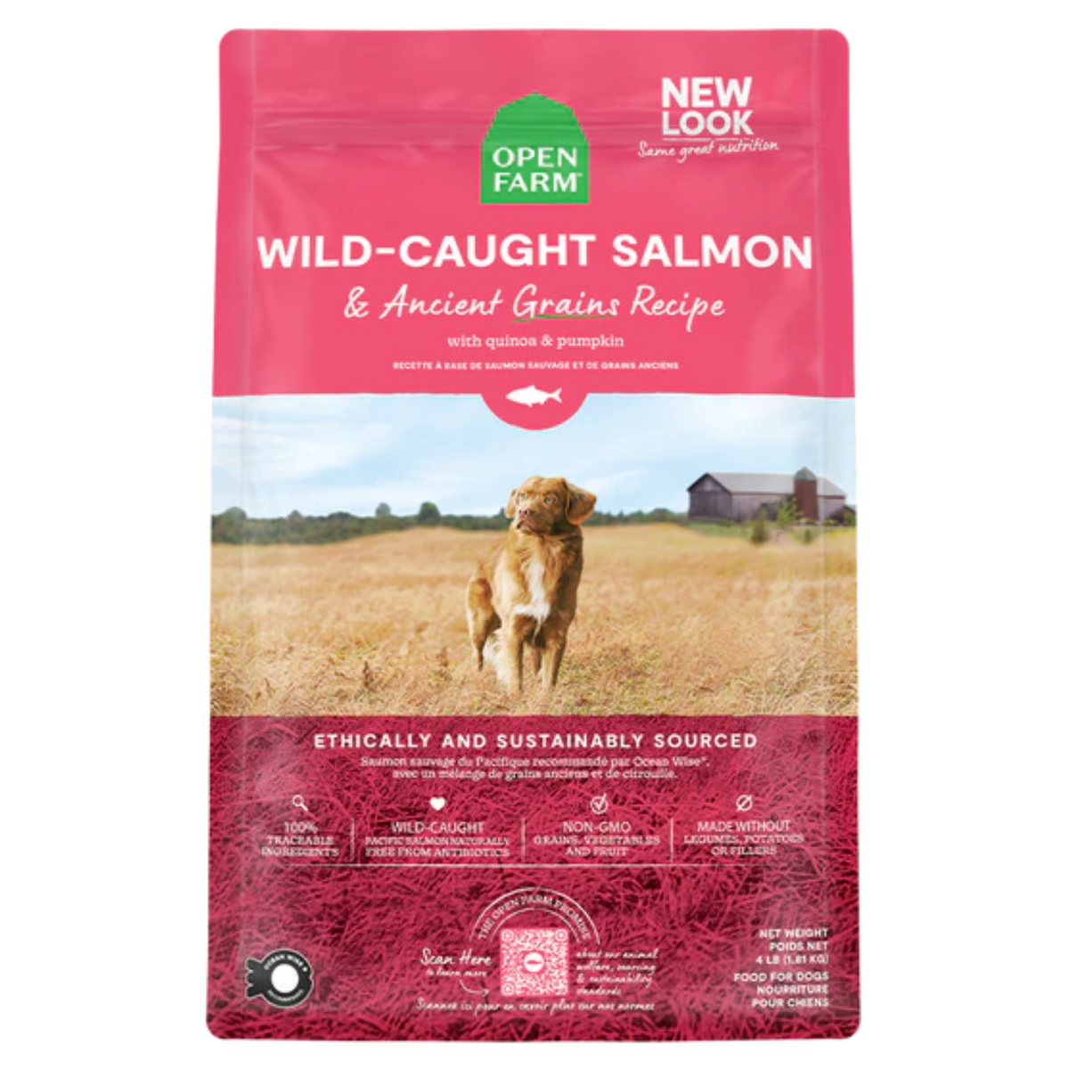 Open Farm Wild-Caught Salmon & Ancient Grains Dry Dog Food