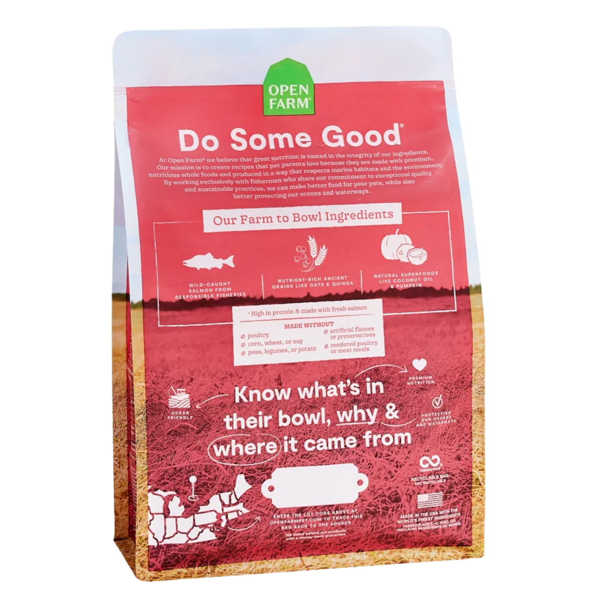 Open Farm Wild-Caught Salmon & Ancient Grains Dry Dog Food