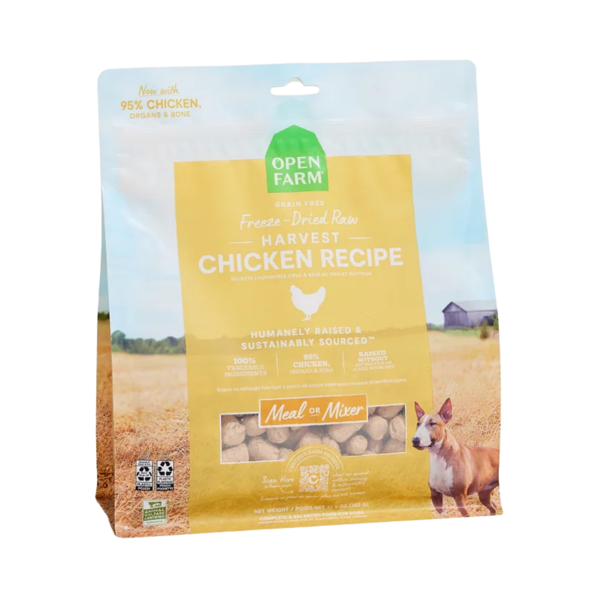 Open Farm Harvest Chicken Freeze Dried Raw Morsels for Dogs 3.5 oz