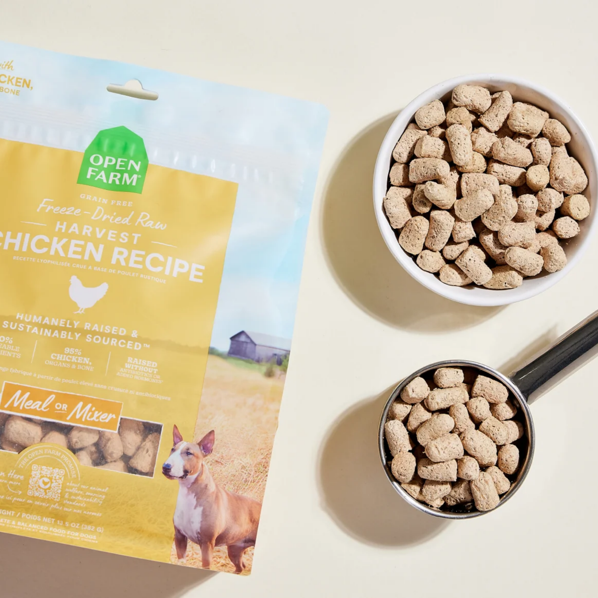 Open Farm Harvest Chicken Freeze Dried Raw Morsels for Dogs 3.5 oz