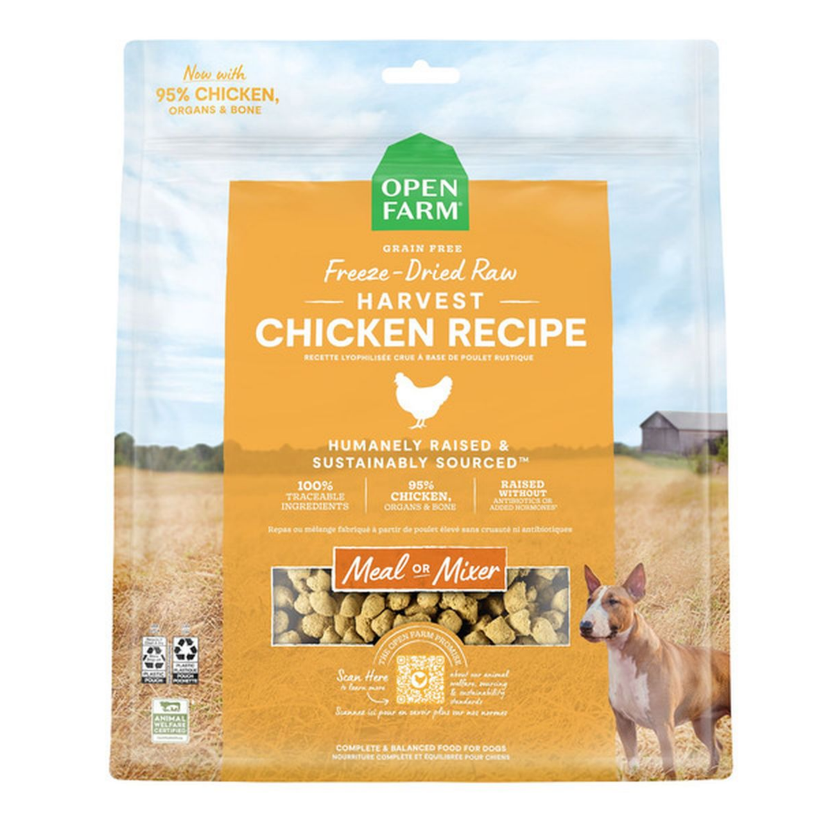 Open Farm Harvest Chicken Freeze-Dried Raw Dog Food 13.5 oz