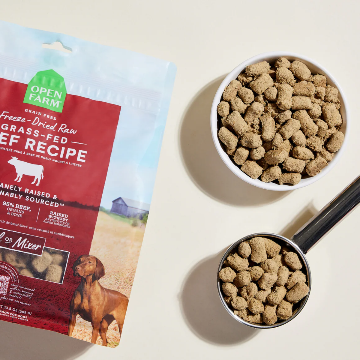 Open Farm Grass-Fed Beef Freeze Dried Raw Morsels for Dogs 3.5 oz