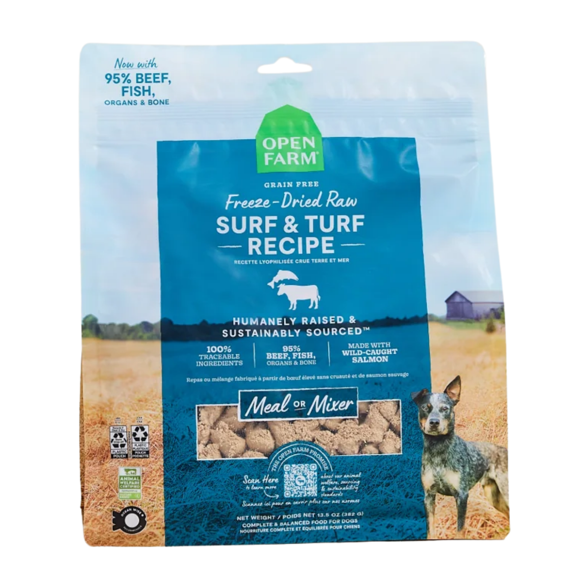 Open Farm Surf & Turf Freeze Dried Raw Morsels for Dogs 3.5 oz