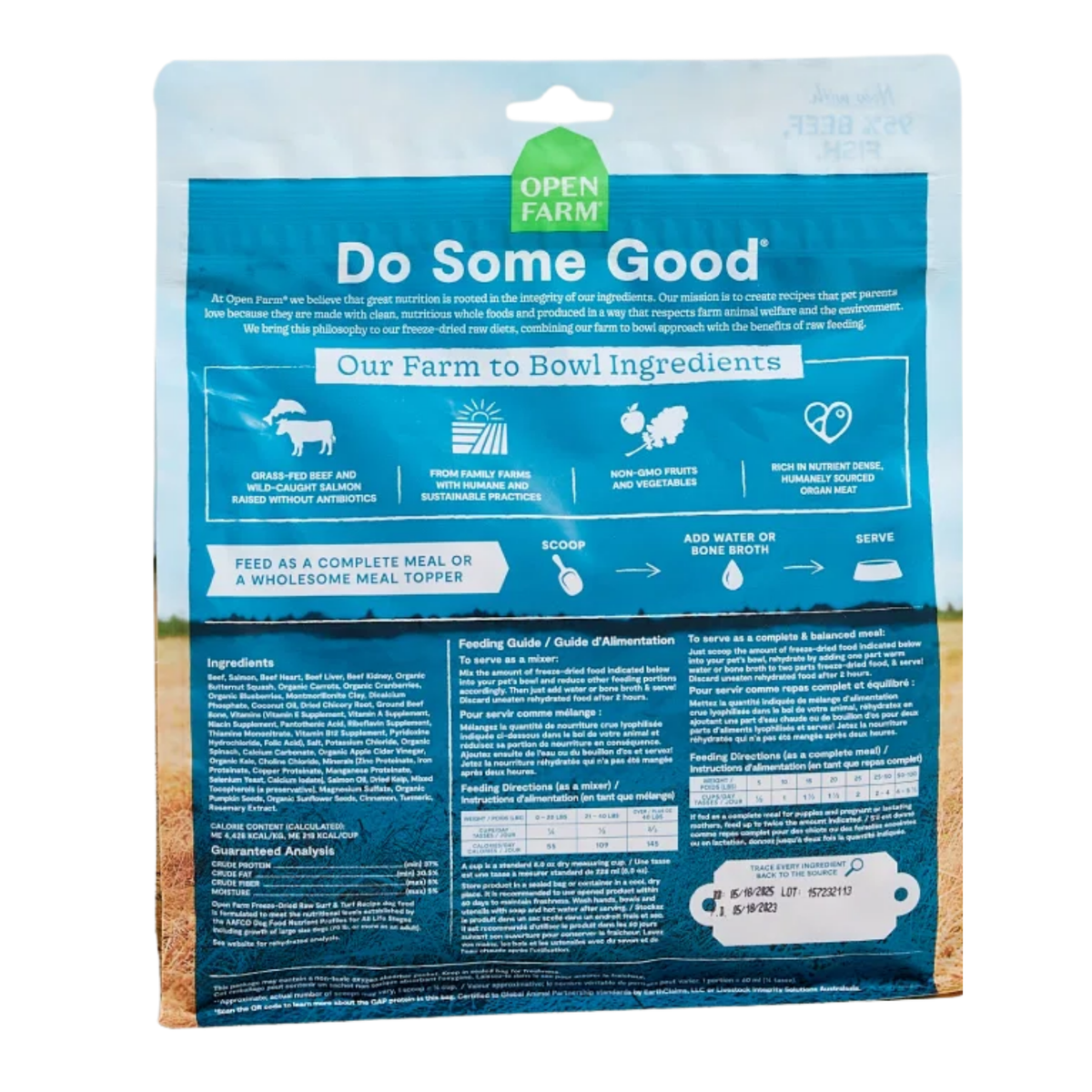 Open Farm Surf & Turf Freeze Dried Raw Morsels for Dogs 3.5 oz