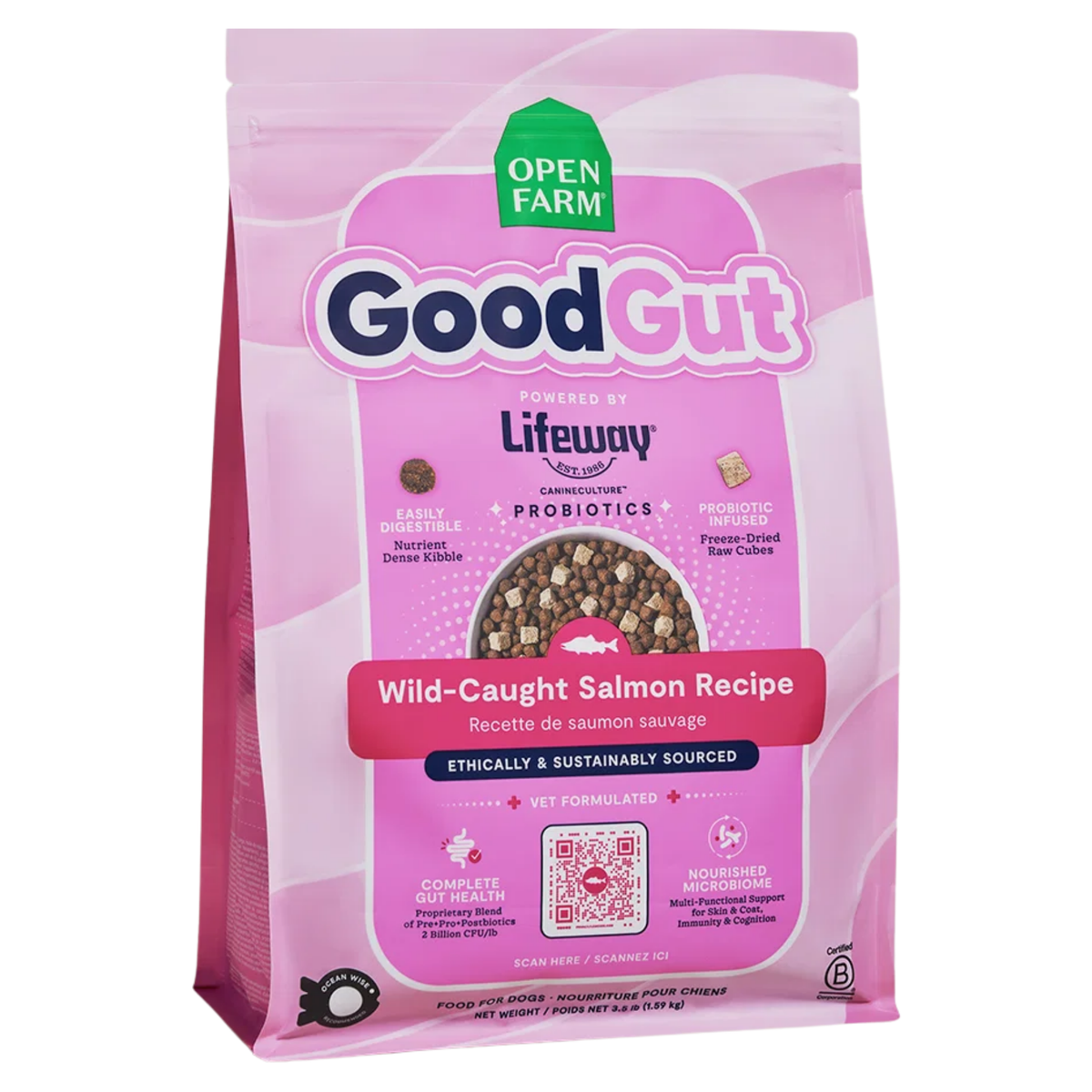 Open Farm GoodGut Wild-Caught Salmon Dog Kibble