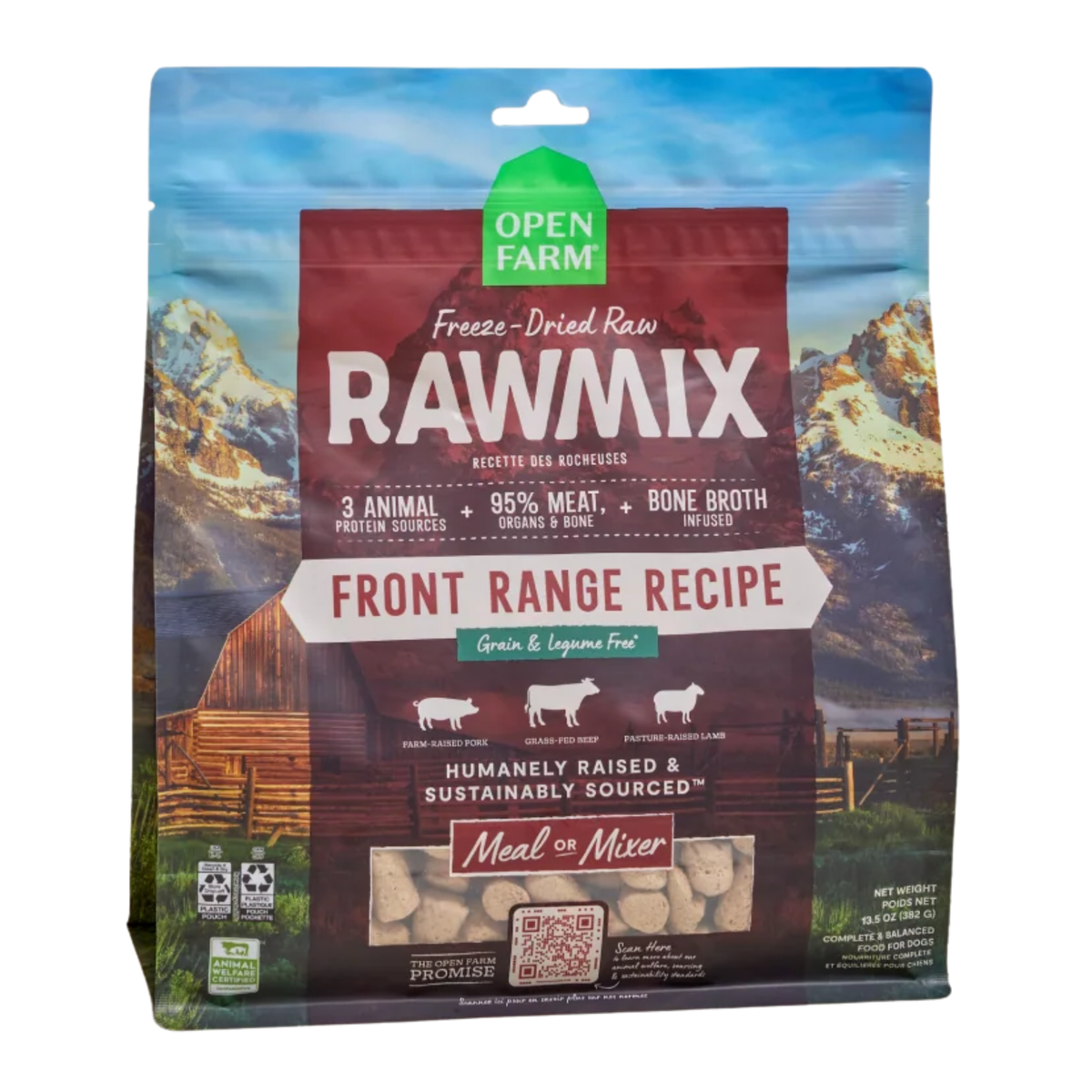 Open Farm RawMix Front Range Freeze Dried Raw Morsels for Dogs