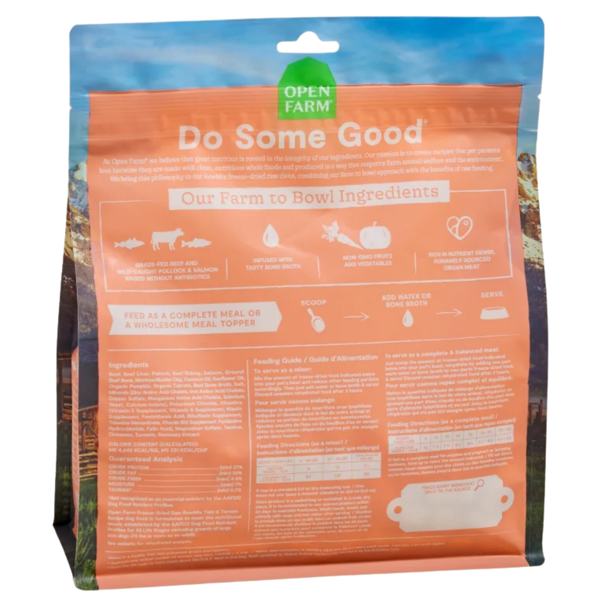 Open Farm RawMix Tide & Terrain Freeze Dried Raw Morsels for Dogs 13.5 oz