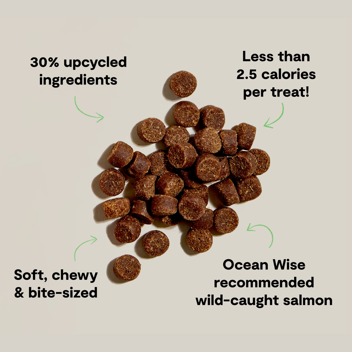 Open Farm Be Good Bites Wild-Caught Salmon Recipe Soft & Chewy Dog Treats 6 oz