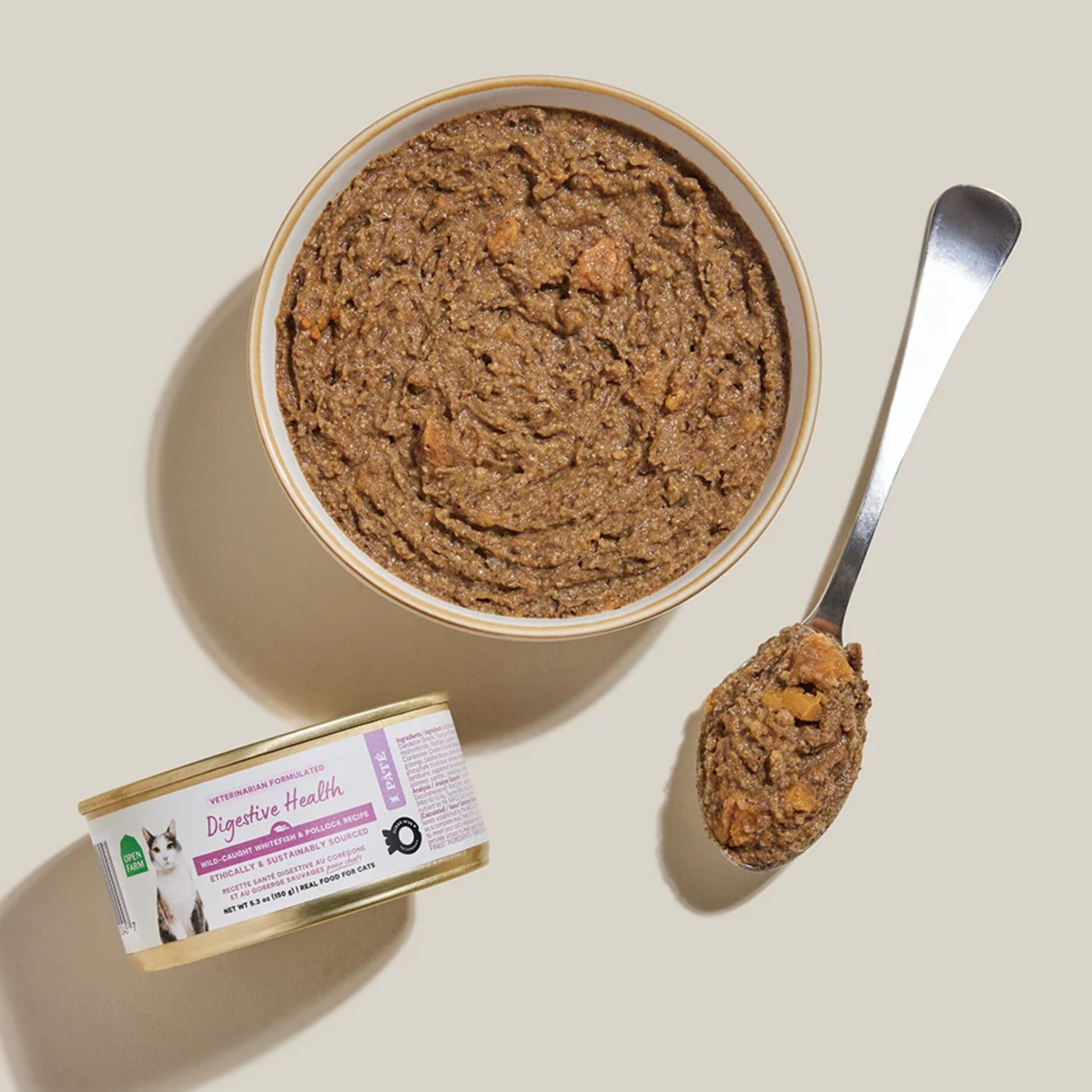 Open Farm Wild-Caught Whitefish and Pollock Digestive Health Pate Wet Cat Food