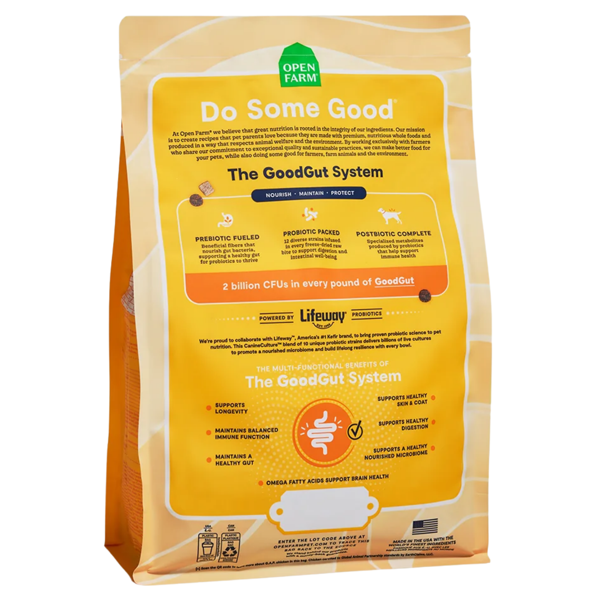 Open Farm GoodGut Harvest Chicken Dog Kibble 19 lb