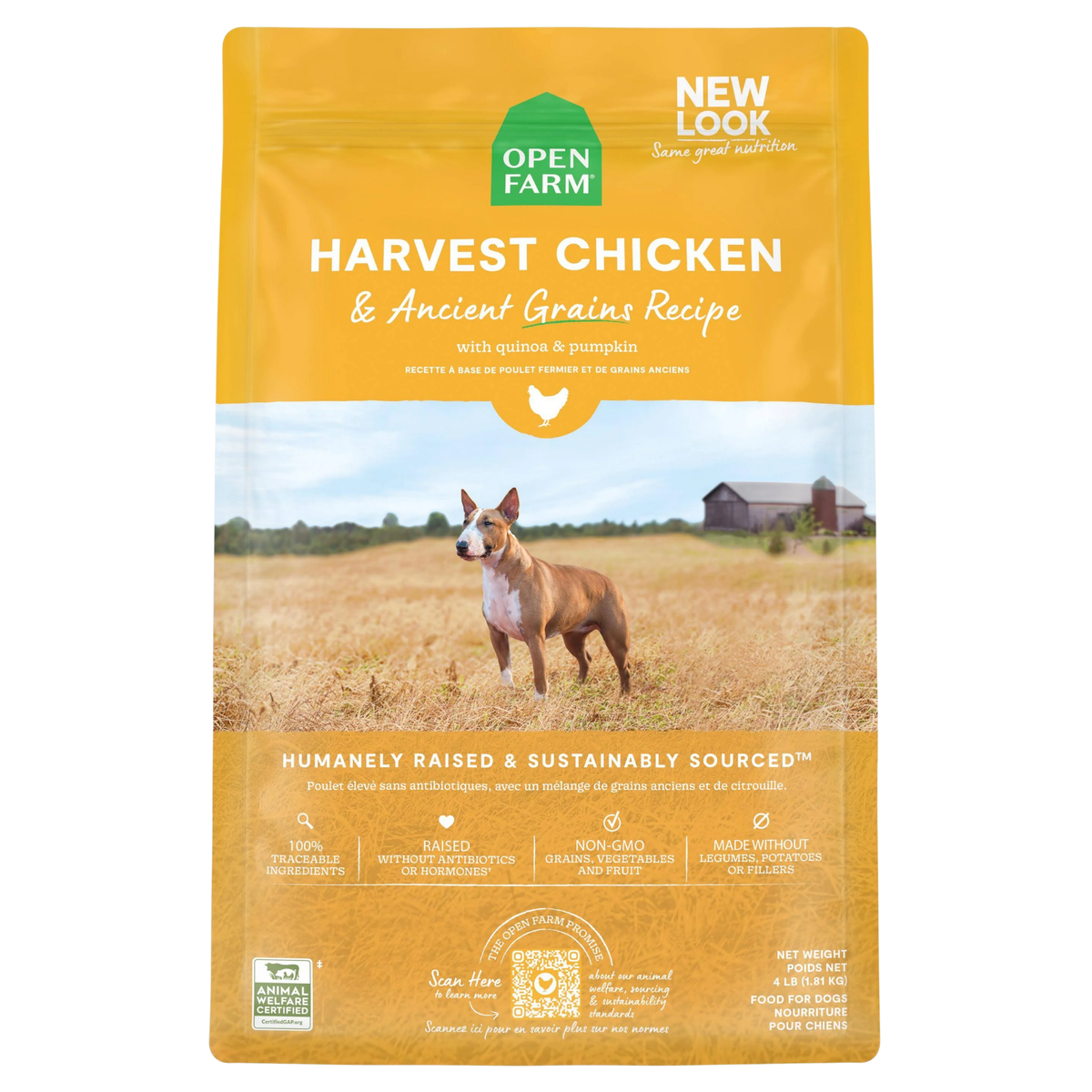 OPEN FARM Harvest Chicken & Ancient Grains Dry Dog Food