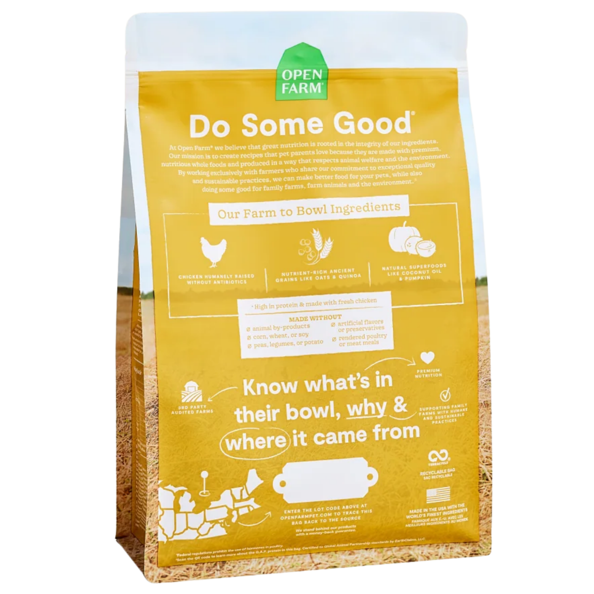 OPEN FARM Harvest Chicken & Ancient Grains Dry Dog Food