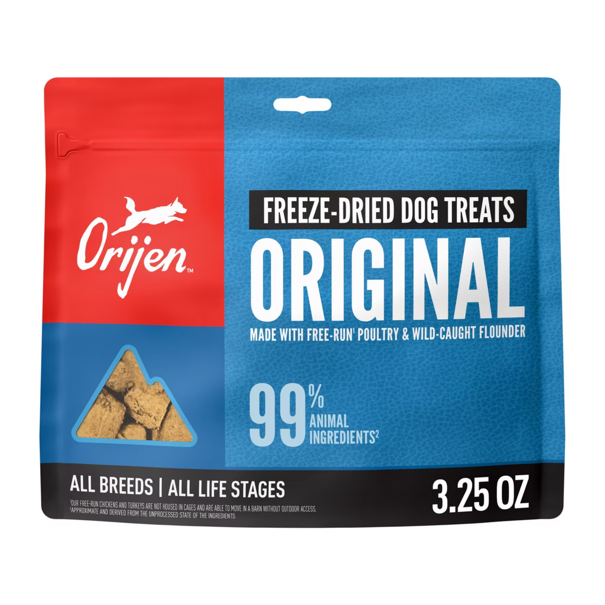 Orijen Biologically Appropriate Poultry & Monkfish Freeze-Dried Dog Treats 3.25oz