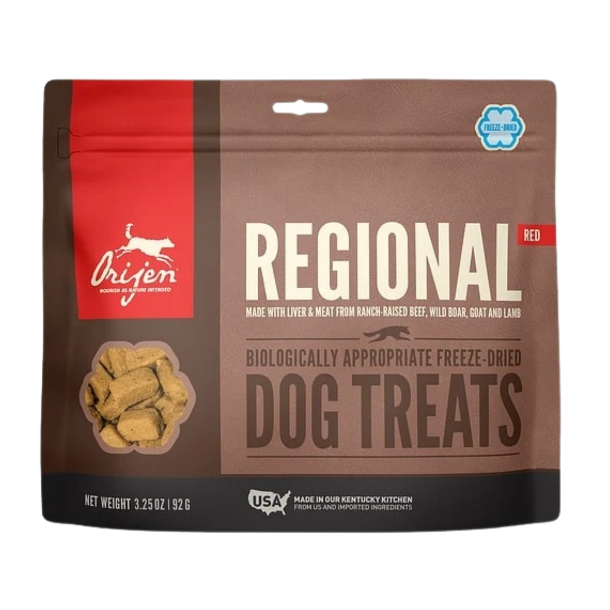 Orijen Biologically Appropriate Regional Red Beef/Boar/Goat/Lamb Freeze-Dried Dog Treats