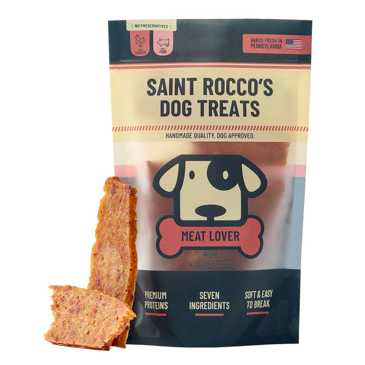Saint Roccos Meat Lover Jerky Dog Treat