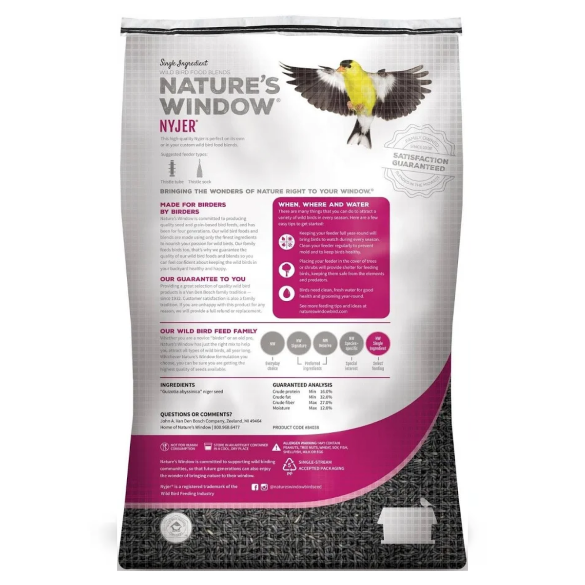 Nature's Window Nyjer Seed Thistle Finch Food