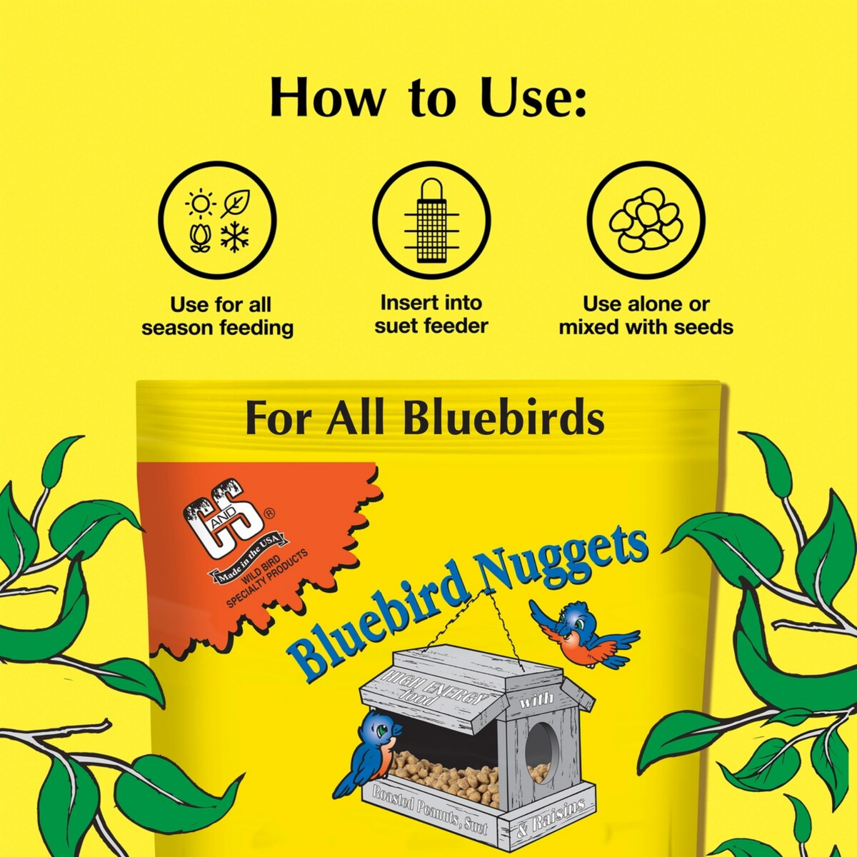 C & S High Energy Bluebird Nuggets Plus 27 oz