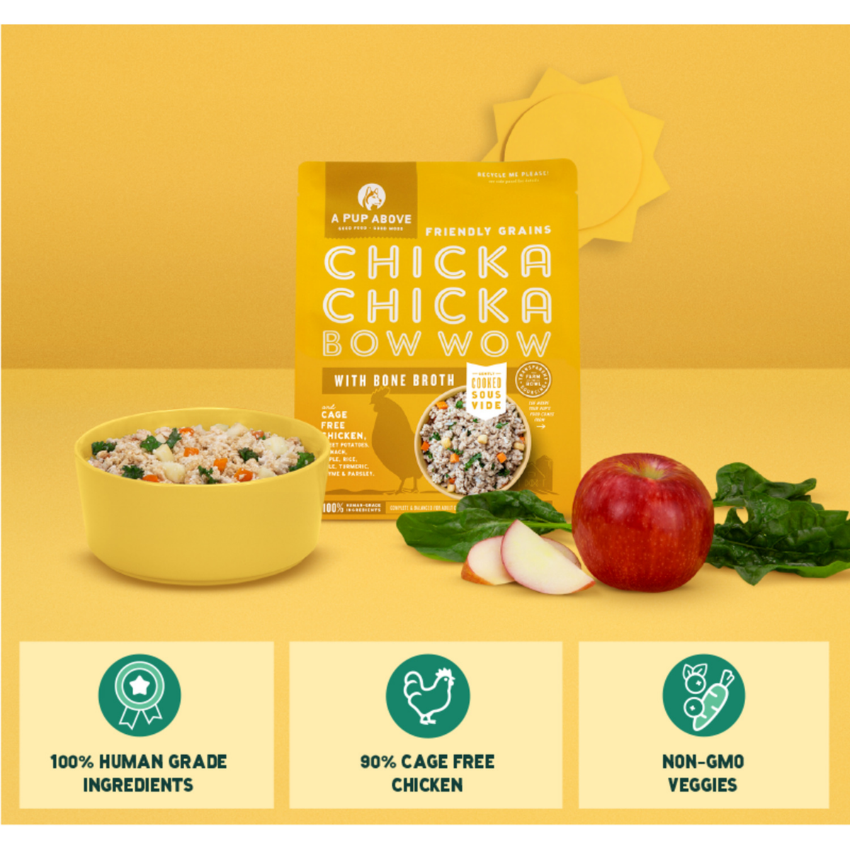A PUP ABOVE Chicka Chicka Bow Wow Frozen Dog Food