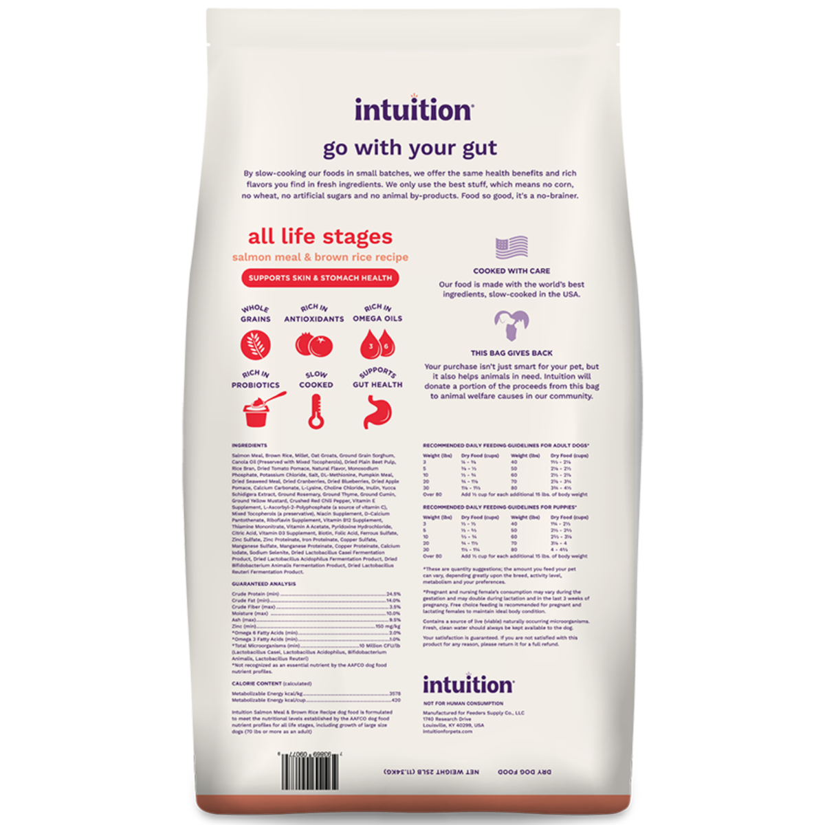 Intuition All Life Stages Salmon Meal & Brown Rice Sensitive Skin & Stomach Health Dry Dog Food