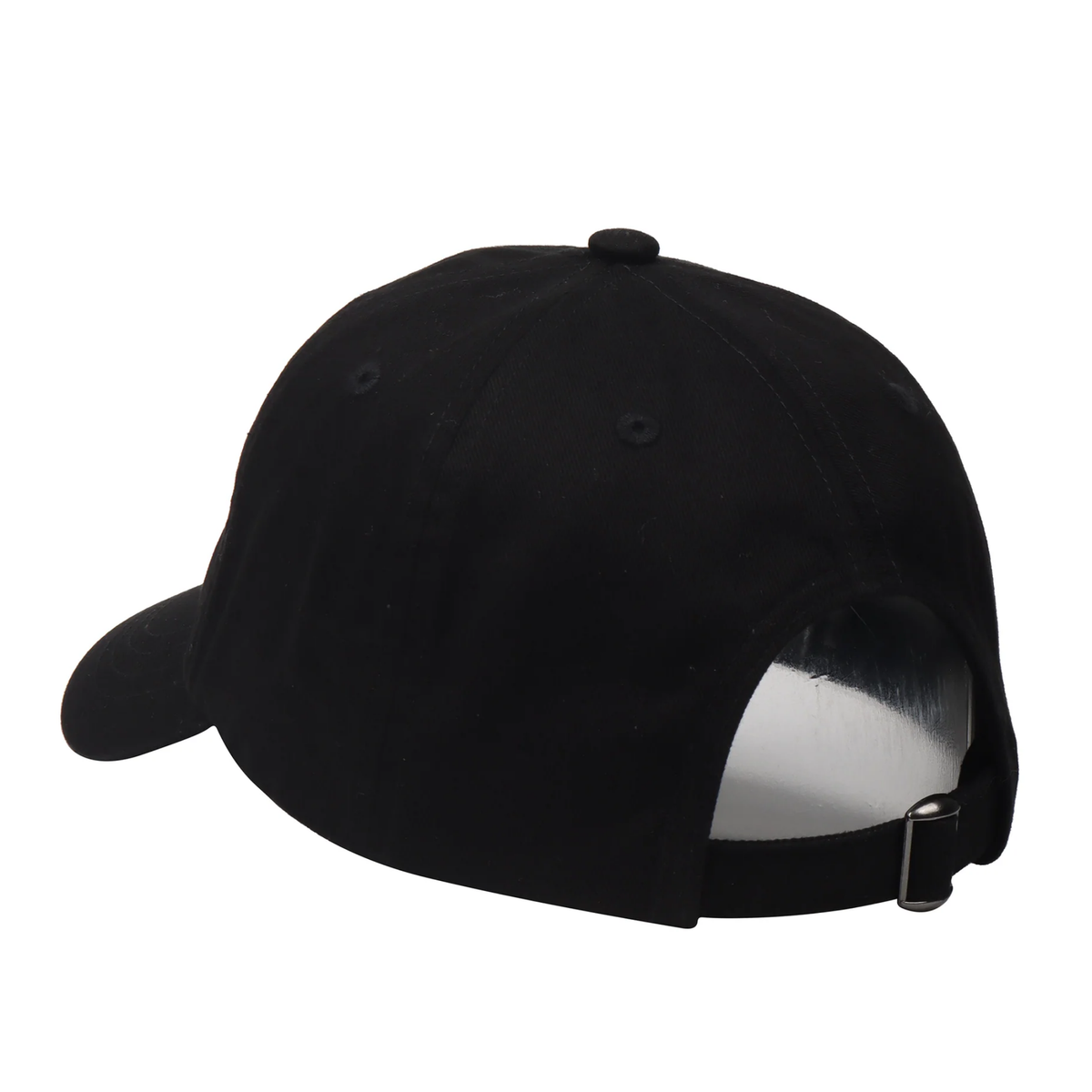 Hatphile Embroidered Cat Dad  Black and Rainbow Hat