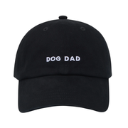 Hatphile Embroidered Dog Dad Black Hat