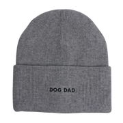 Hatphile Dog Dad Gray Knit Beanie