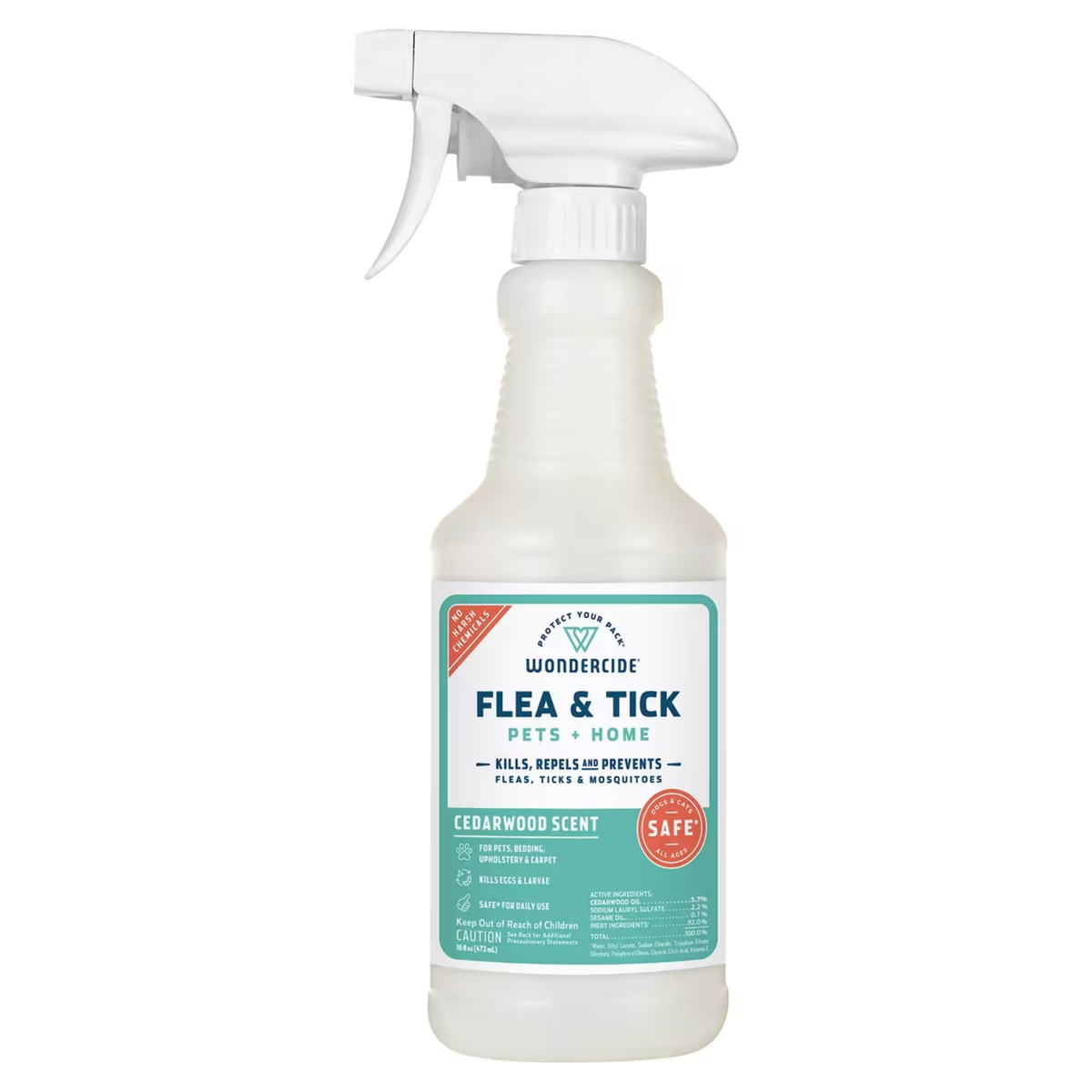WONDERCIDE Flea/Tick/Mosquito Natural Cedarwood Scent Home & Pet Spray