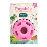 WOOF Party Pink Party Pupsicle Treat Dispensing Dog Toy