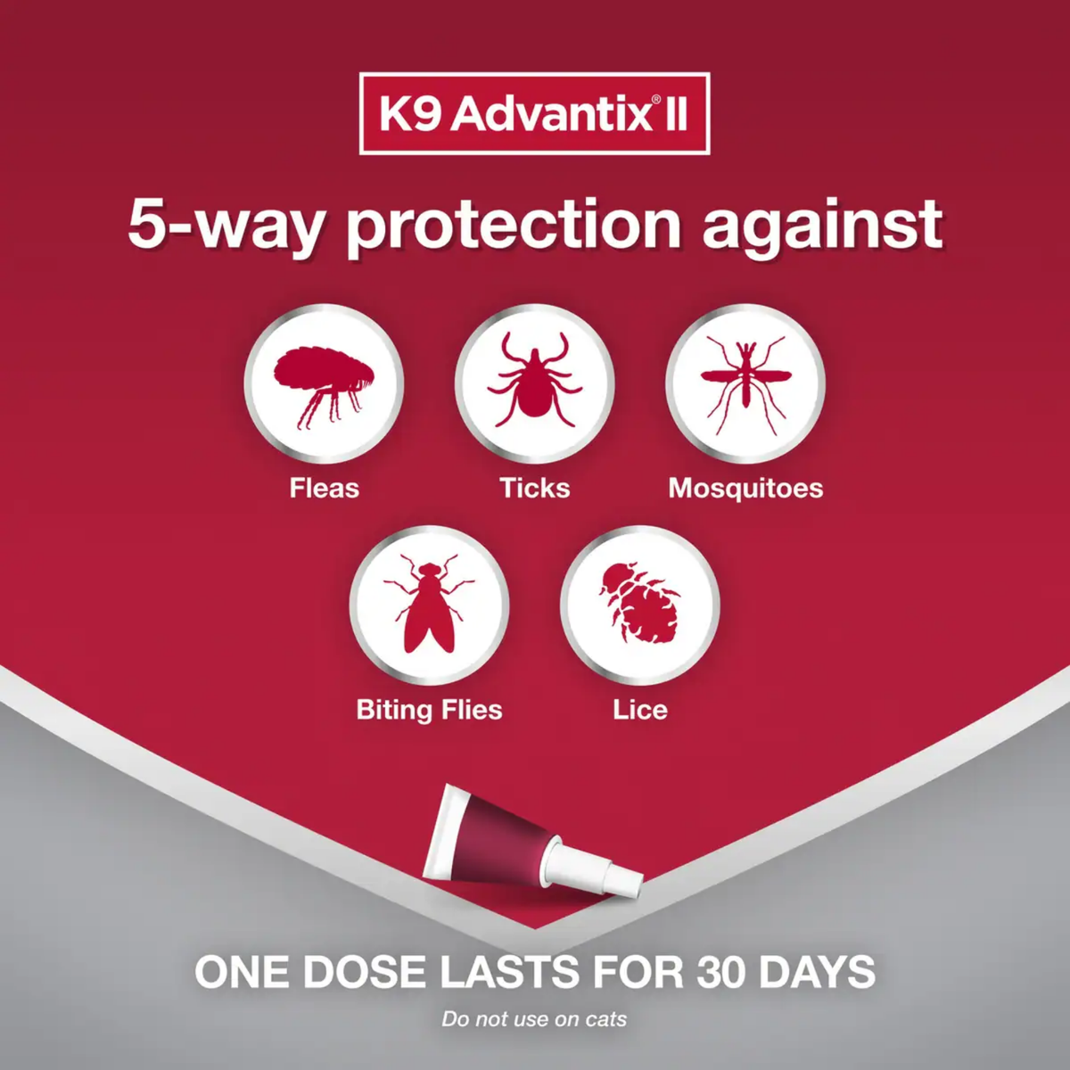 K9 Advantix Ii Topical Flea & Tick Treatment for Dogs over 55 lbs