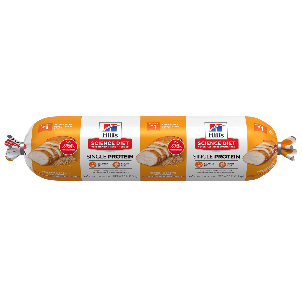 Hill's Science Diet Adult Single Protein Chicken & Brown Rice Recipe Fresh Dog Food Roll